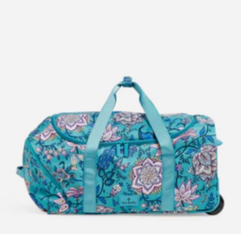 Vera Bradley Peacock Garden - Duffle Bag -  Wheeled Carry-On